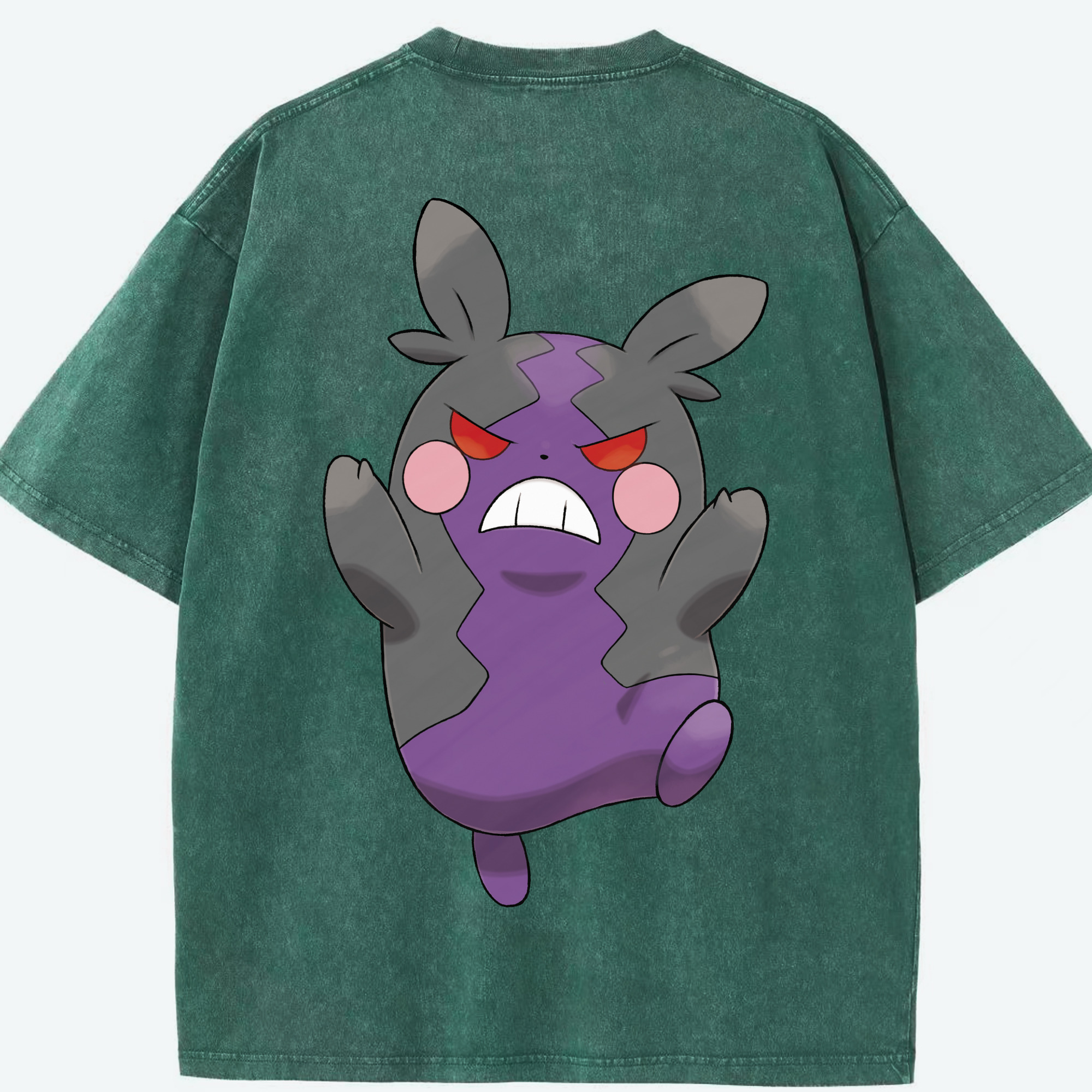 （画像用） ポケットモンスター Pokémon 綿100% ヴィンテージ風 半袖Tシャツ（背面プリント）